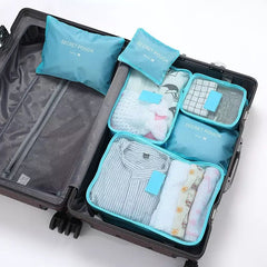 Travel Packing Organizer Bag Set - 6 Pieces