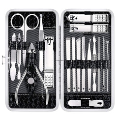 Manicure Set Nail Clippers Pedicure Kit – Meni Pedi 18 In 1 Tool Kit