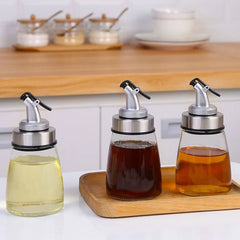 Leak-proof Glass Oil Bottle, Household Kitchen Seasoning Bottle, Vinegar, Soy Sauce,