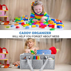 Baby Diaper Caddy Organizer Bag-portable Storage Basket, Essential Bag (gray Color)