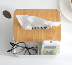 Tissue Holder With Storage | Rectangle Tissue Box