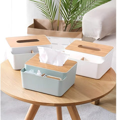 Tissue Holder With Storage | Rectangle Tissue Box