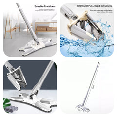 X Mop Manual Extrusion Hand-free Flat Squeeze Mop Household Cleaning Tool.